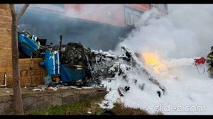 Продолжил лететь без хвоста: новые кадры крушения Ка-226 в Дагестане