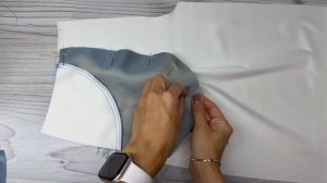 Шью стильные брюки из экокожи - часть 1! Как оформить карманы!