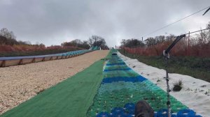 Адыгея. Катаемся на плюшках без снега. Спуск по канатной дороге