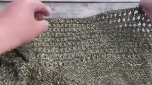 Ажурная сетка спицами