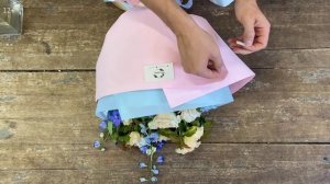 ЭКСПЕРИМЕНТ! | Упаковка круглого букета из одностороннего. Как упаковать круглый букет. 2 способа.