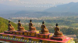 11. Катманду, долина Катманду 1300 м.,  и окрестности до 2 700 м.