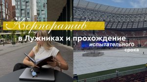 Корпоратив в Лужниках и прохождение испытательного срока