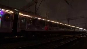🚂Поезд Деда Мороза проехал по Москве перед новогодним путешествием🚂