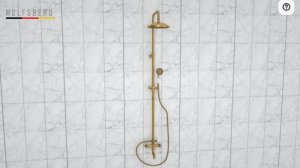 Видеоинструкция по сборке и монтажу ретро душевой системы HOLFSBERG