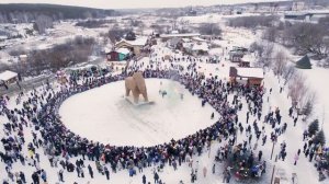Масленица Парк Сказов сжигание арт-объекта Солнечный конь.Бородин Владислав Дмитриевич, Парк сказов.