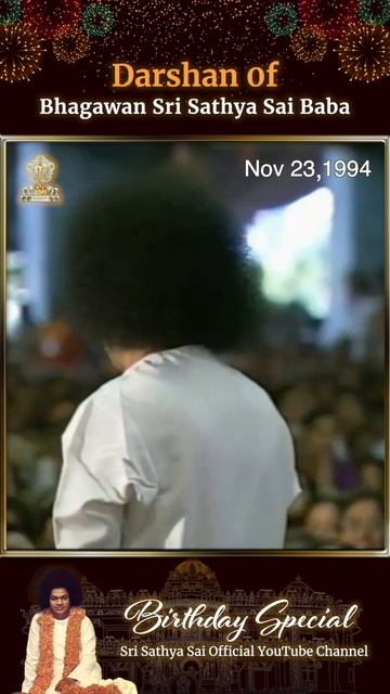 Божественный Даршан Шри Сатья Саи 🙏