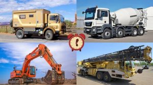 Изучаем строительный транспорт и спецтехнику для детей. Обучающее видео для самых маленьких