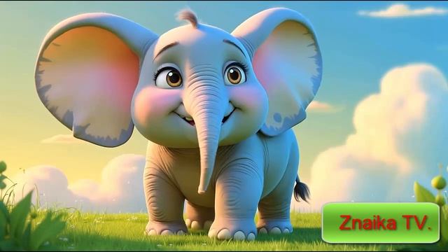 «Весёлый слоник идёт гулять – песенка для малышей» смотреть онлайн