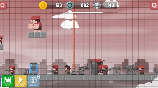 Создал свой уровень, но не смог его опубликовать в Clone Armies.