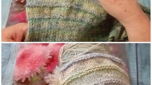 Начало джемпера "Голубая мечта". Отчёт в СП "ВЯЖЕМ-ПОВЯЖЕМ-1"//2025 отчёт N 1