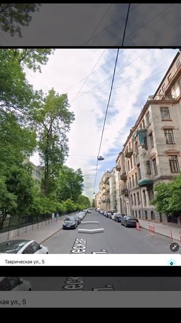 Санкт-Петербург. Панорама Таврической улицы от доходного дома И. Ф. Хреновой