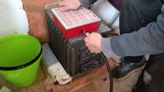 газовый обогреватель керамический "сибирячка 4,6квт" обзор тест, подключение к пропану, нагрев печки смотреть онлайн