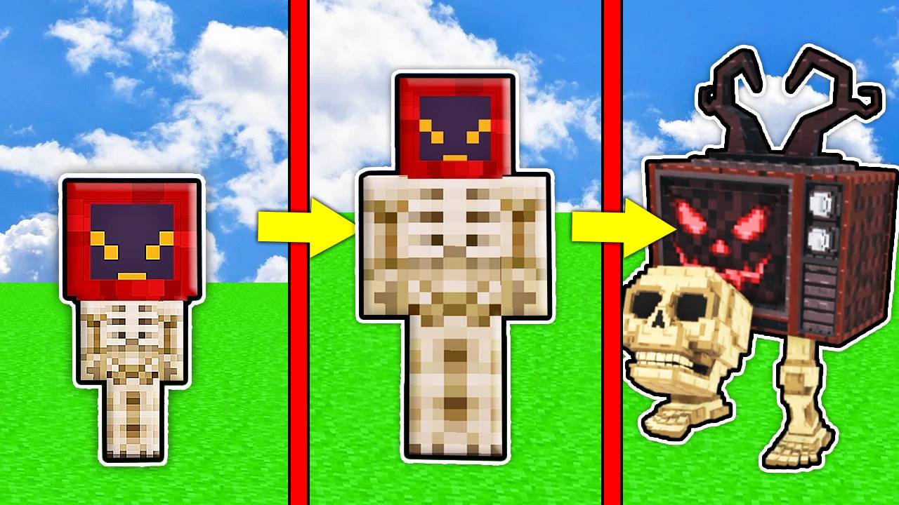КАК МЕНЯЛСЯ ТЕЛЕМОРТ БРЕЙНРОТ ХЭЛЛОУИН И ЕГО ЖИЗНЕННЫЙ ЦИКЛ В МАЙНКРАФТ смотреть онлайн