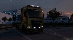 Euro Truck Simulator 2 "MAN" Проверка сигнальных огней, осмотр внешних световых приборов. 4K SDR