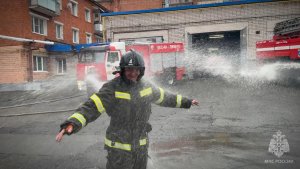 Ижевские огнеборцы проводили на заслуженный отдых своего коллегу