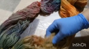 Влог о вязании и о покраске пряжи. (архив)