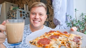 МУКБАНГ  ЗАВТРАК С ПИЦЦЕЙ СЛУЧИЛАСЬ ТРАГЕДИЯ