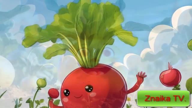 Умные Песенки: Мультфильм Песенка для малышей Учим фрукты и овощи в цветах смотреть онлайн