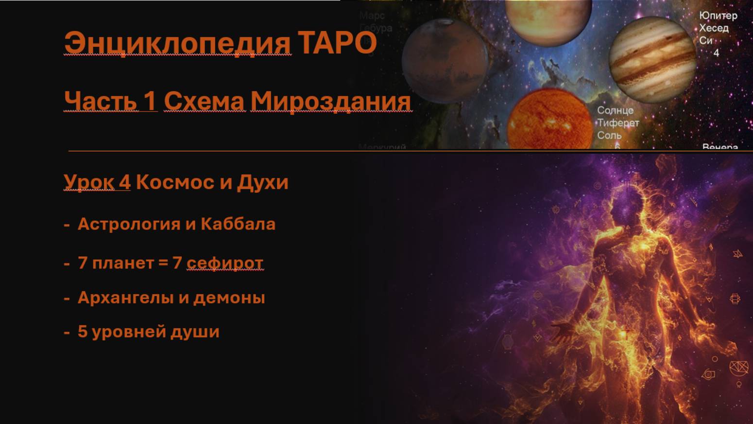 Наука Таро. Схема Мироздания. Урок 4