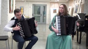 Ф. Лист - Фантазия на венгерские народные темы - Илона Савина(аккордеон), Никита Украинский (баян)