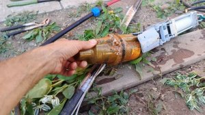 Вытащили насос из скважины пневмозахвтом от Павел #мастернастодел