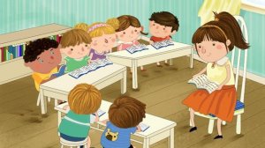 Kid'sBox Starter (New Generation) - Unit 2- My class - Sit down, open your book. Song (p.14)