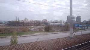 По Волгограду на электричке. Вид на пойму Царицы