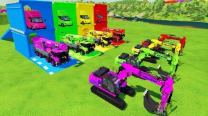 Мультики про машинки! Катаемся на крутых разноцветных машинках и грузовиках из мультиков для детей!