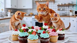 Котики и капкейки