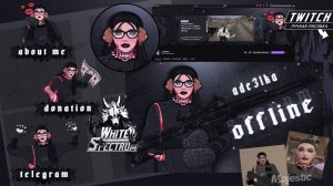 рисованное оформление gta 5 / оформление твич twitch trovo kick youtube | анимация сцен obs