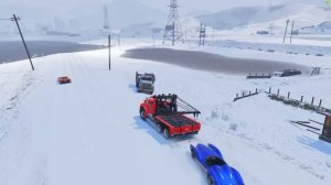 УГНАЛ ПРИЦЕП СО СПОРТИВНЫМИ СНЕГОХОДАМИ ! БИТВА ЭВАКУАТОРОВ В ГТА 5 ОНЛАЙН