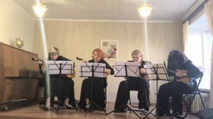 Ж.Обер "Жига" исп.квартет: Ахмедова Эльмира,Ходулина Александра,Стоялова Н.Ю,Ермолинская Т.А.