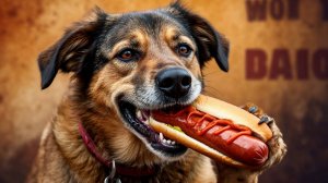 Mad Dog Eating a Hot Dog - Lovide Channel (DubStep) Music Virtualizor Video