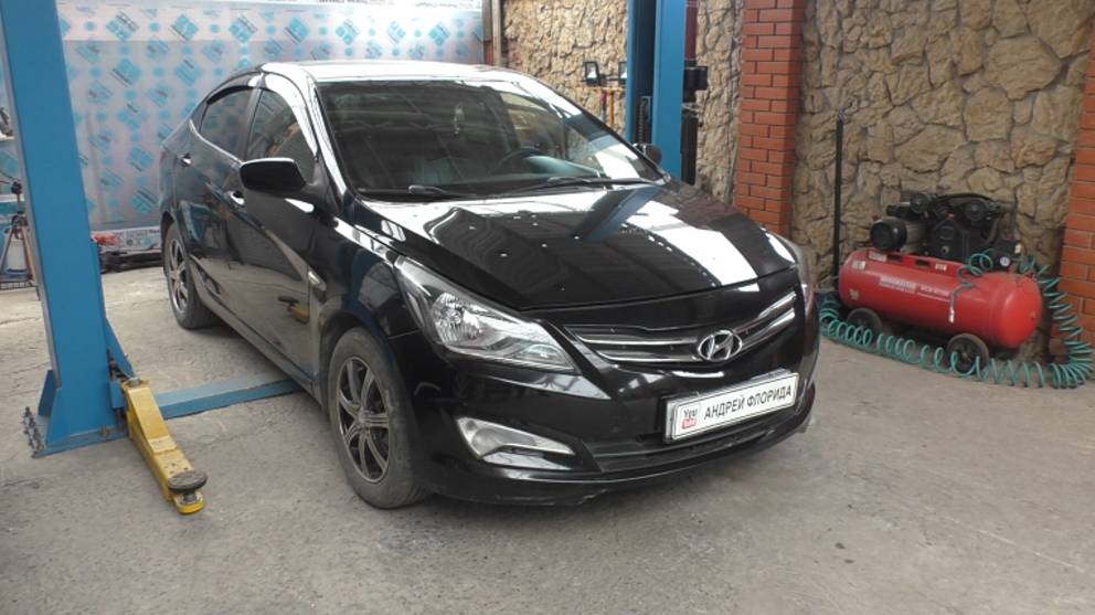 Замена двигателя G4FC производства Китай на Hyundai Solaris 2014 года Хендай Солярис 1,6 1часть