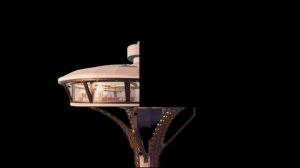 Катастрофа башни с видом  на небо