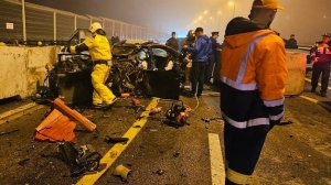 В результате ДТП на Крымском мосту погибли двое