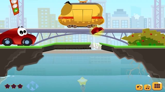 Мультфильм для детей про ИГРЫ Красная Машинка и Гонки смотреть онлайн