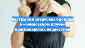 Бастрыкин затребовал доклад о «бойцовском клубе» краснодарских подростков