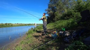 Рыбалка на фидер. Хорошая погода и отличное настроение!