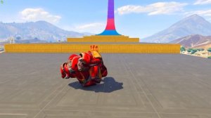 КАК ДАЛЕКО НОВЫЕ СУПЕРГЕРОИ СМОГУТ ЗАБРАТЬСЯ ПО СТУПЕНЬКАМ ЛЕСТНИЦЫ ? - ЭКСПЕРИМЕНТЫ В ГТА 5 ОНЛАЙН