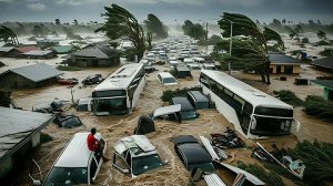 На Филиппинах орудует супертайфун "Уван" разрушил Катандуанес и Себу. Все затоплено. Новые кадры