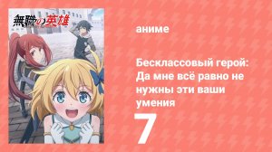Бесклассовый герой: Да мне всё равно не нужны эти ваши умения 7 серия (аниме-сериал, 2025)