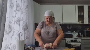 как делаю рулет из рульки/ масло сделала/