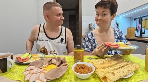 Мукбанг Воздушные замки, КАРЬЕРА или семья! Почему падает РОЖДАЕМОСТЬ?! Семейный обед в России