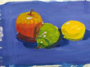 покажу свои рисунки.