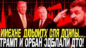ТОЛЬКО ЧТО! Решение Трампа и Орбана На Встрече в Белом Доме Шокировали Мировые СМИ!
