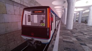 Едем на новом поезде по Дзержинской линии в Новосибирске!! Гаррис мод метрострой с пассажирами!!