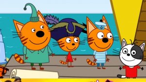 Три кота Морские Приключения. Игра мультфильм. Новая серия
