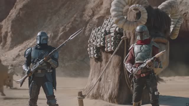 Дин Джарин ПРОТИВ Крайт Дракона клип мандалорцев 4K HDR